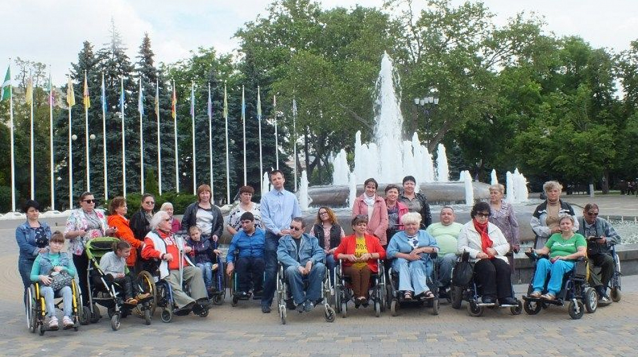 Инвалиды Центральной окружной общественной организации ВОИ приняли участие в марафоне «Мы есть у тебя, Краснодар»