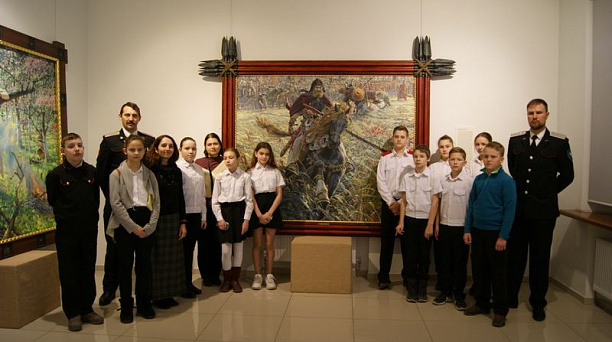 Казачата посетили выставку «Судьба Державы»