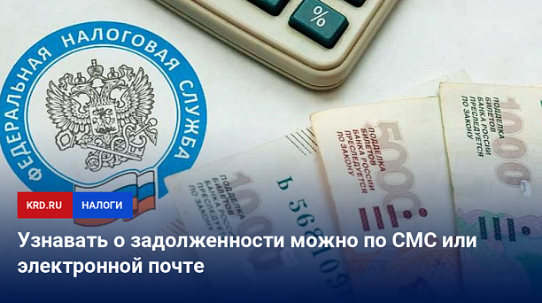 О наличии задолженности по налогам можно узнать через СМС-сообщение или электронную почту