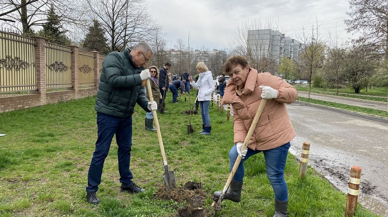 В Юбилейном микрорайоне высадили 30 деревьев в рамках акции «Сад памяти».jpg