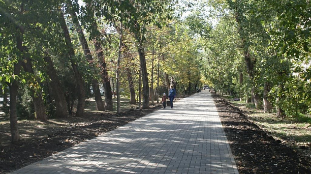 В Прикубанском округе отремонтировано тротуаров площадью 9 тысяч квадратных метров