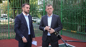 Евгений Наумов осмотрел обновлённые спортивные площадки в разных районах Краснодара