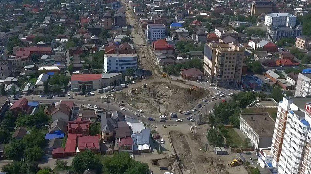 В Краснодаре почти на месяц полностью закроют перекресток ул. им. Тургенева и ул. Красных Партизан