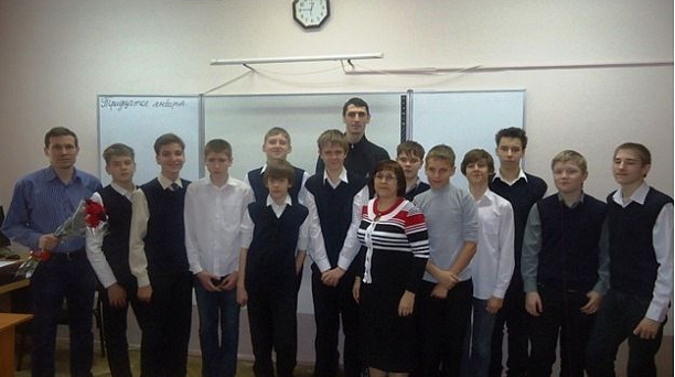 В прикубанской школе № 16 прошла встреча с ветераном боевых действий в Чеченской Республике.