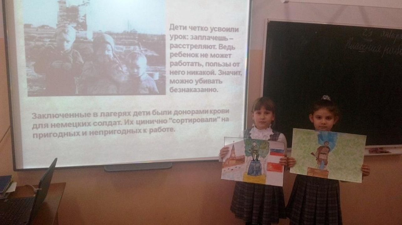 В школе №1 прошел конкурс чтецов «Строчки о войне»