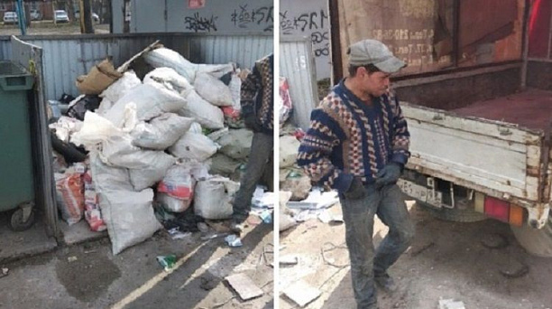 За выброшенный мусор на ул. Ставропольской в Краснодаре владелец грузовика заплатит штраф