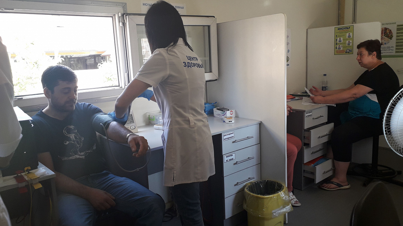 Жители Российского обследовали здоровье и ознакомились с вакансиями