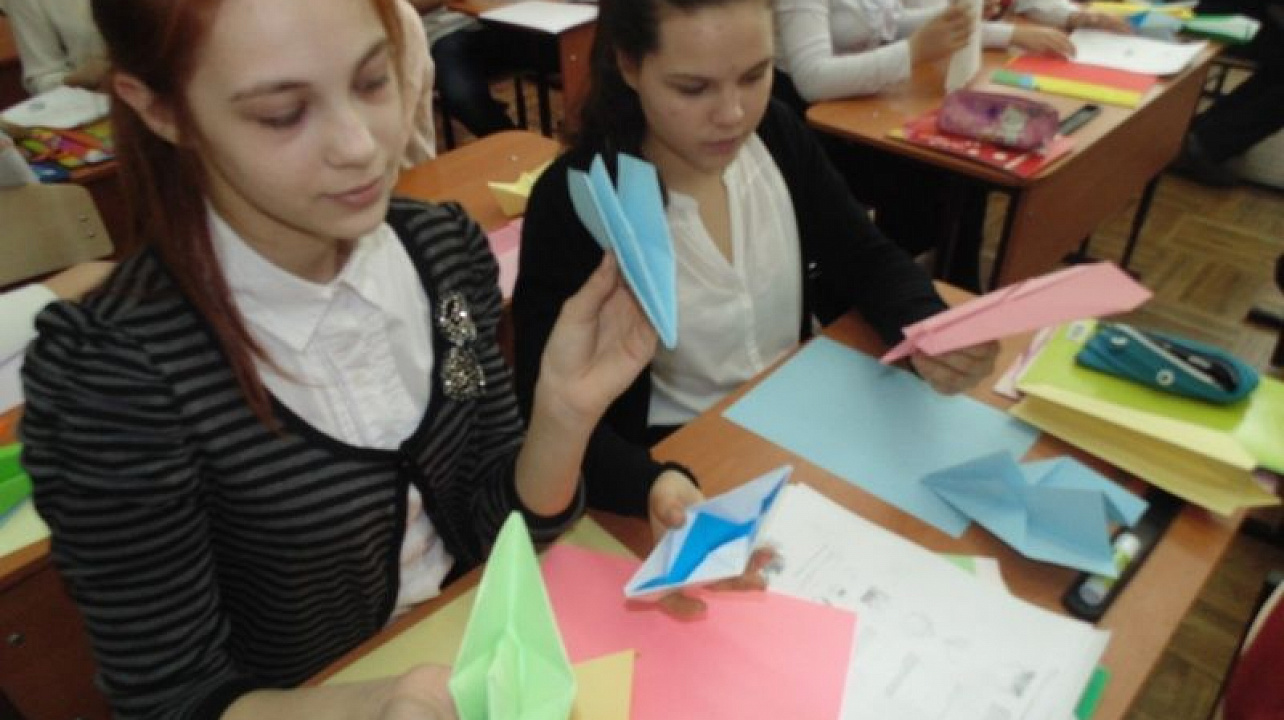 В школе № 34 прошел мастер-класс «Самолёты и корабли»