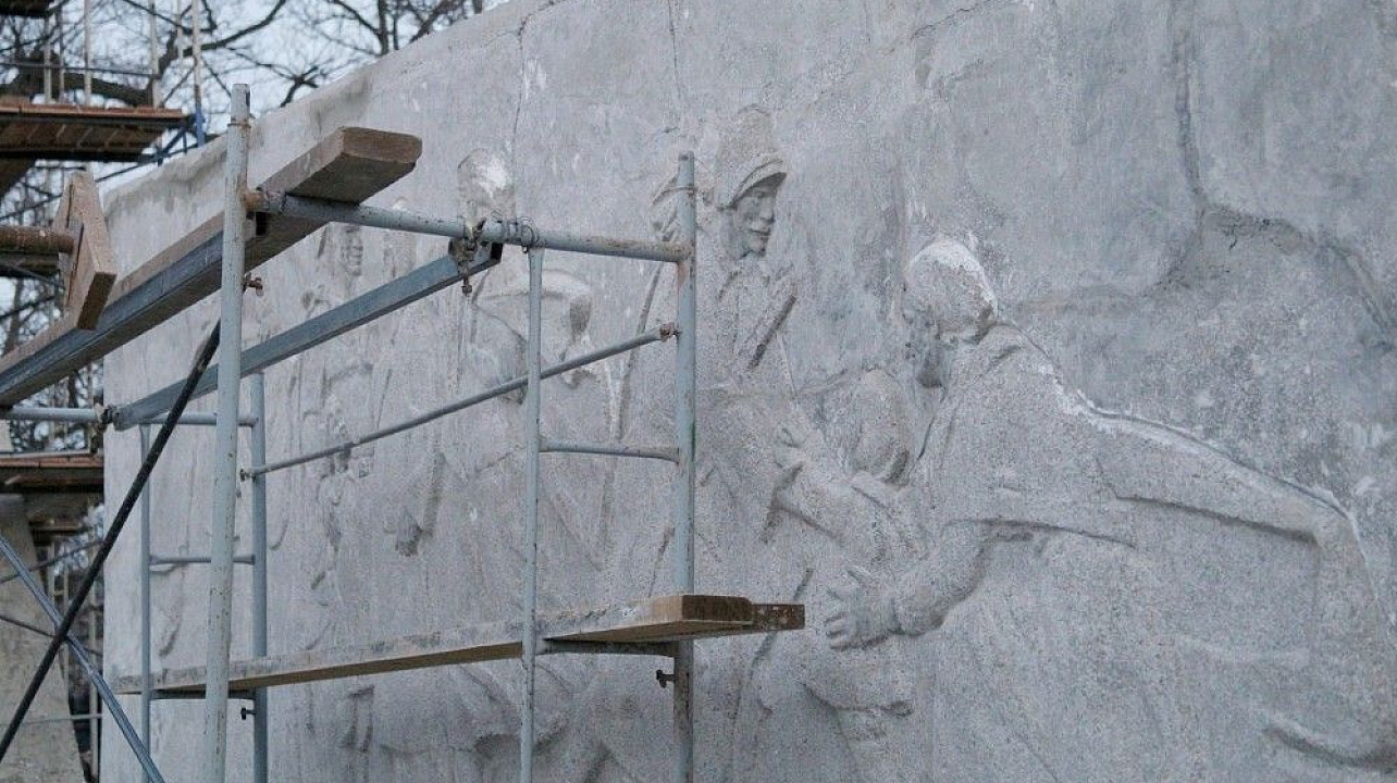 Памятник «Воинам-освободителям» реставрируют в Краснодаре