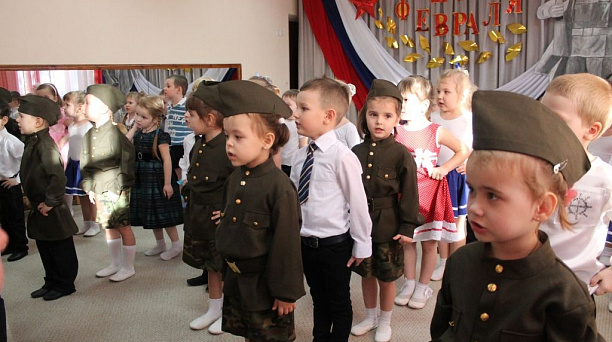 В честь «Дня Защитника Отечества» детском саду № 23 прошел спортивный праздник