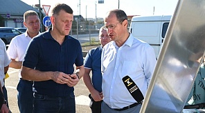 Глава Краснодара осмотрел ход благоустройства Калининского бульвара  