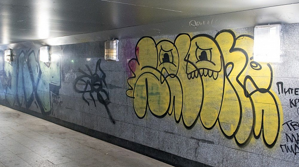 За незаконные граффити в течение недели в Краснодаре задержали шесть человек