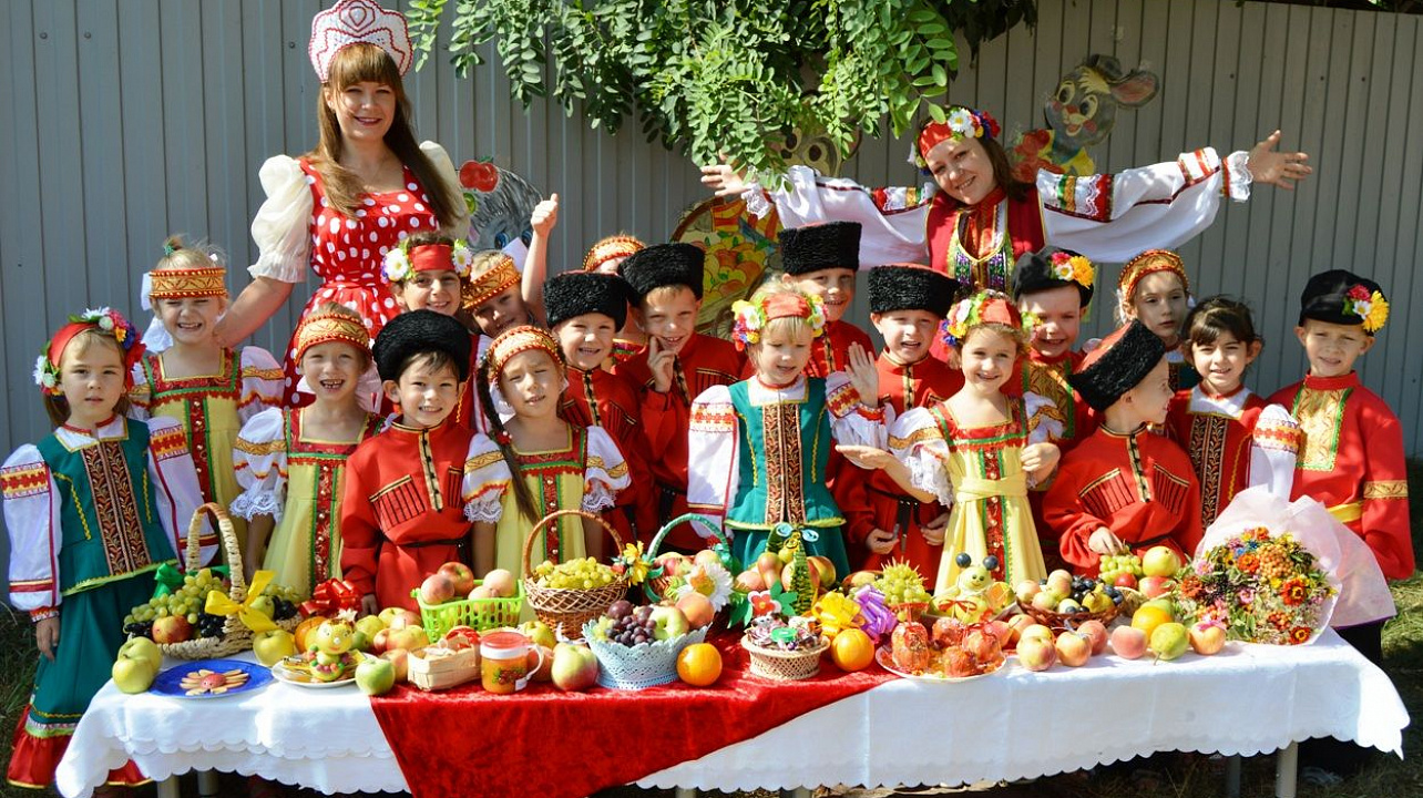 В детском саду Западного округа прошло празднование яблочного спаса