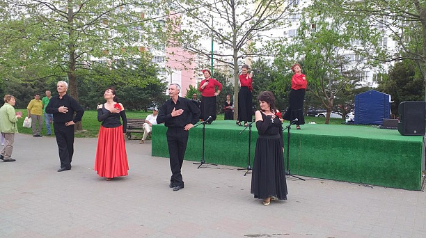 В Юбилейном микрорайоне отметили  Первомай