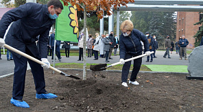 75 красных дубов высадили в честь 75-летия Победы в Великой Отечественной войне