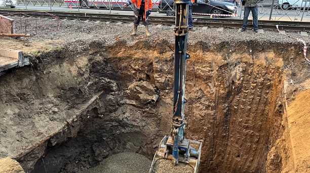 Коллектор на улице Московской запустили в работу