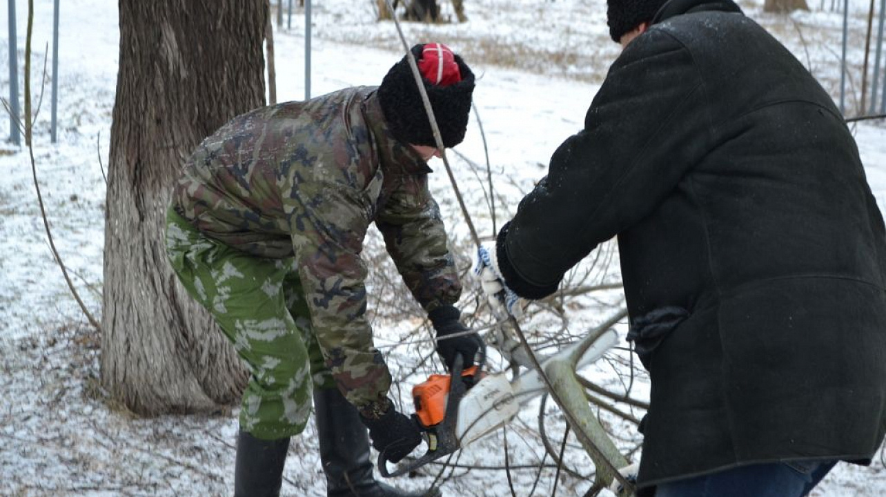 Казаки приняли участие в ликвидации последствий стихии