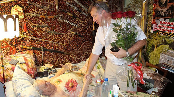 Почетный гражданин города Краснодара Виталий Басий отметил 93-й день рождения