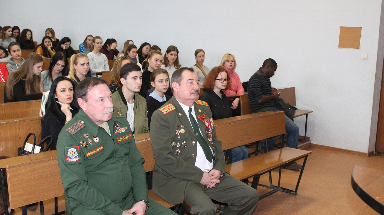 В университете физкультуры состоялся Урок мужества с ветеранами Краснодарского городского отделения ветеранов «Боевое братство»