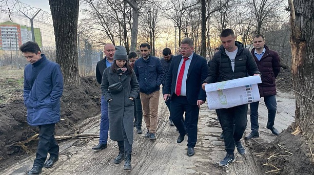 На Николаевском бульваре идут земляные работы