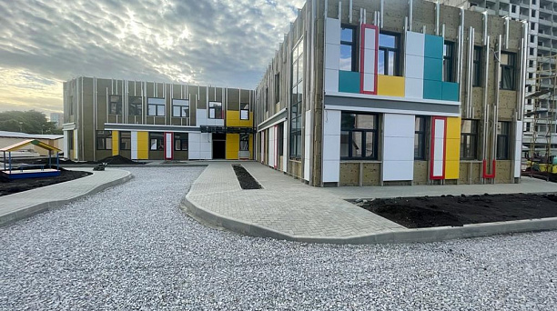 В Краснодаре детский сад на 160 мест по переулку Элеваторному готов на 84 %