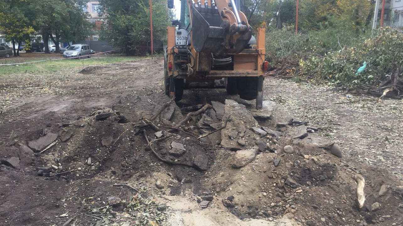 Строительство площадки ул. Димитрова 127