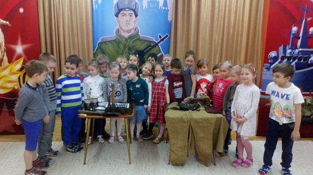 В детском саду № 116 прошла выездная выставка «Кубань в годы Великой Отечественной войны»