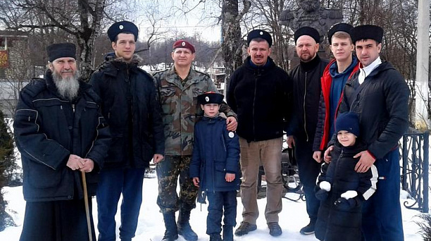 Казаки посетили монастырь