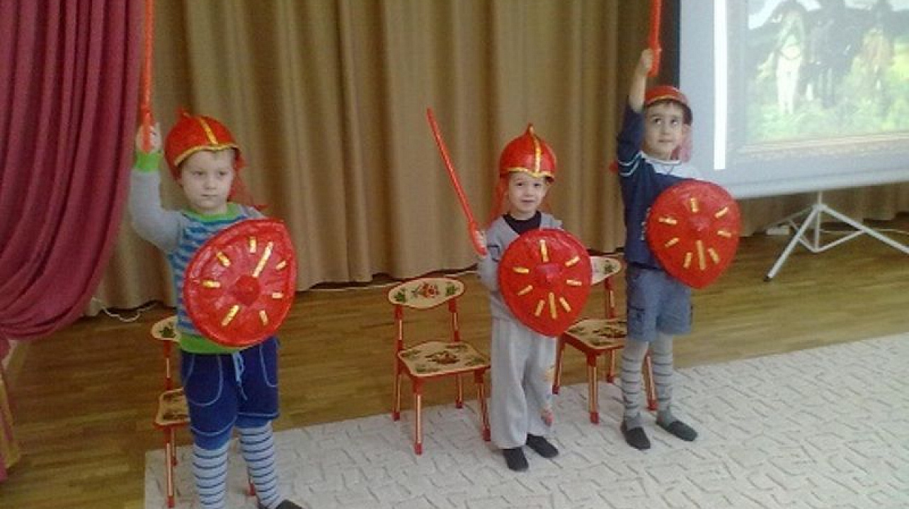 В детском саду № 116 состоялось мероприятие "О богатырях - первых русских воинах и защитниках земли русской"