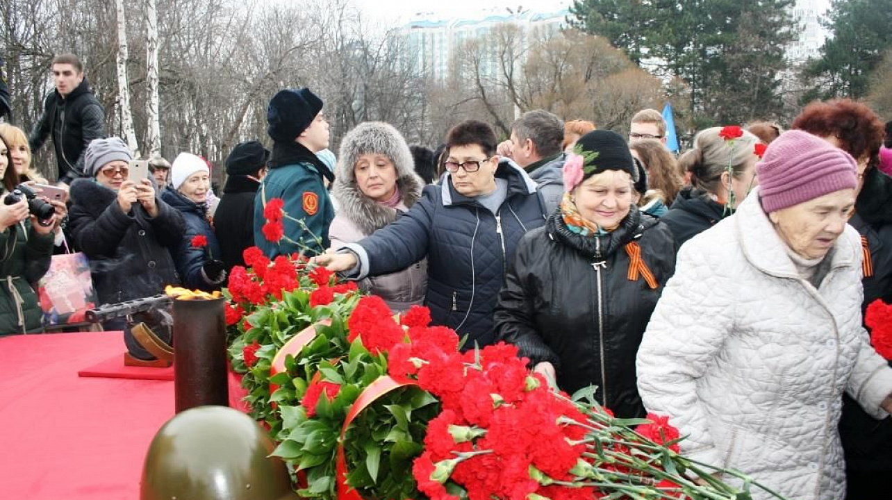 Жители Прикубанского округа приняли участие в открытии патриотического месячника