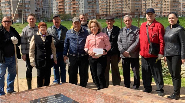 Чернобыльцы Прикубанского округа провели субботник на бульваре Памяти чернобыльцев