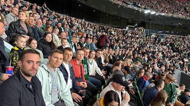 Евгений Наумов побывал на футбольном матче «Краснодара» вместе с постовцами