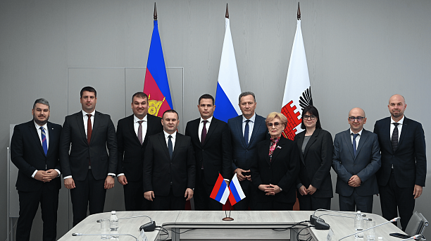 В Краснодаре прошёл официальный приём делегации из Восточного Сараева во главе с Любишем Чосичем 