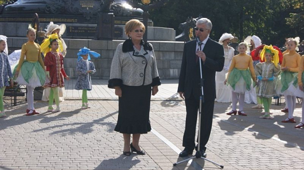 Казаки встретили гостей