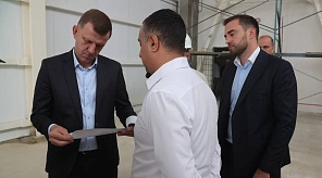 Евгений Наумов оценил темпы строительства физкультурно-оздоровительного комплекса  в учхозе «Кубань»
