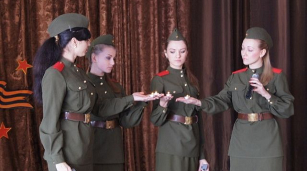 Воспитанники МБУК СДК хут. Копанского провели торжественное мероприятие для учащихся МБОУ СОШ № 68 пос. Колосистого