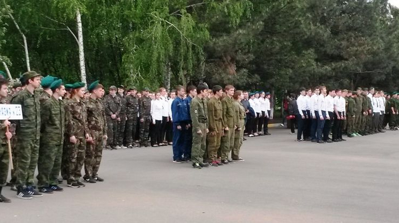 В Западном округе прощел смотр-конкурс строя и песни юнармейских отрядов