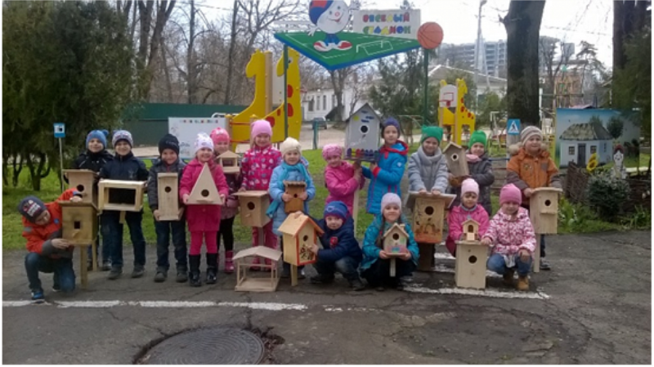 В детском саду «Сказка» прошла акция «Берегите птиц»