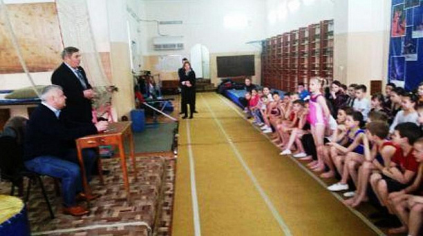 Встреча с Олимпийским чемпионом А.Н.Москаленко