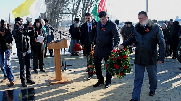 Делегация Западного округа совместно с делегацией Северского района провели совместную патриотическую акцию