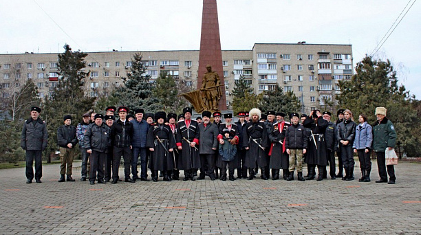 День Защитника Отечества отметили краснодарские казаки