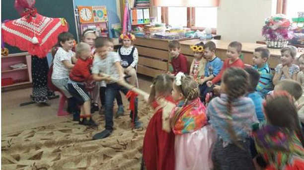 В детском саду Западного округа прошли проводы Масленицы