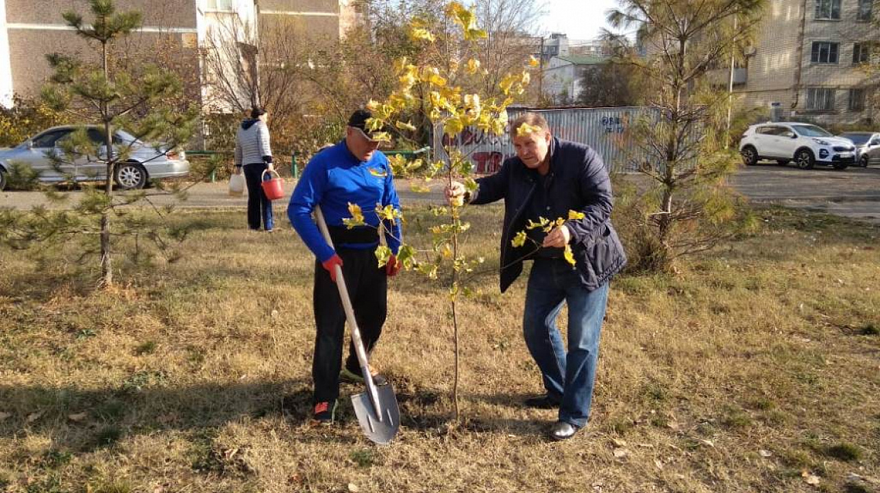 В Юбилейном микрорайоне прошел «зеленый» субботник