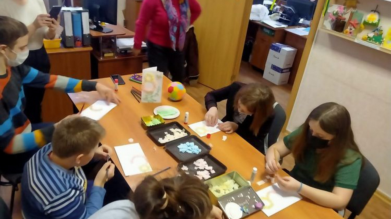 В общественной организации «ВОИ» Центрального округа прошел мастер-класс для особенных детей