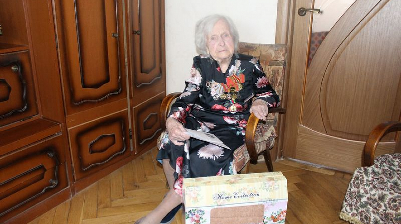 Сегодня участнице Великой Отечественной войны Татьяне Васильевне Юшко исполнилось 100 лет