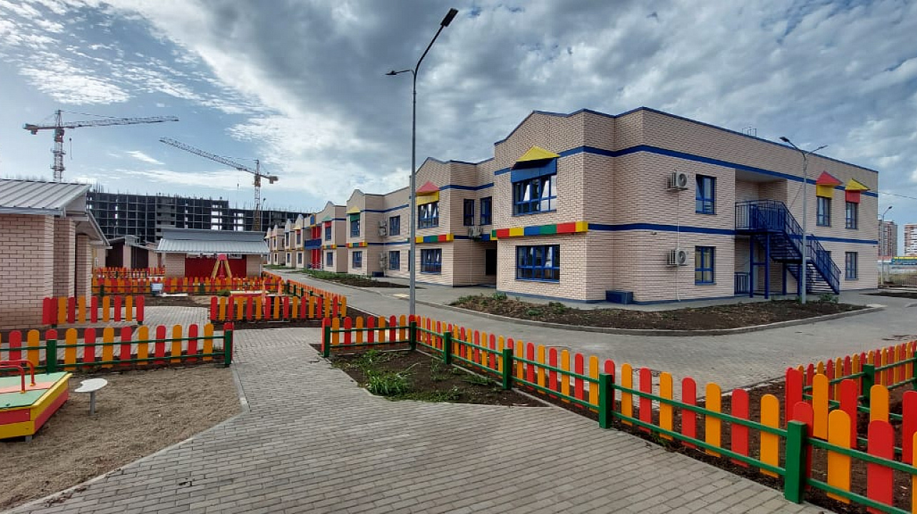 В Краснодаре завершено строительство детского сада на 350 мест в районе ул. им. Кирилла Россинского