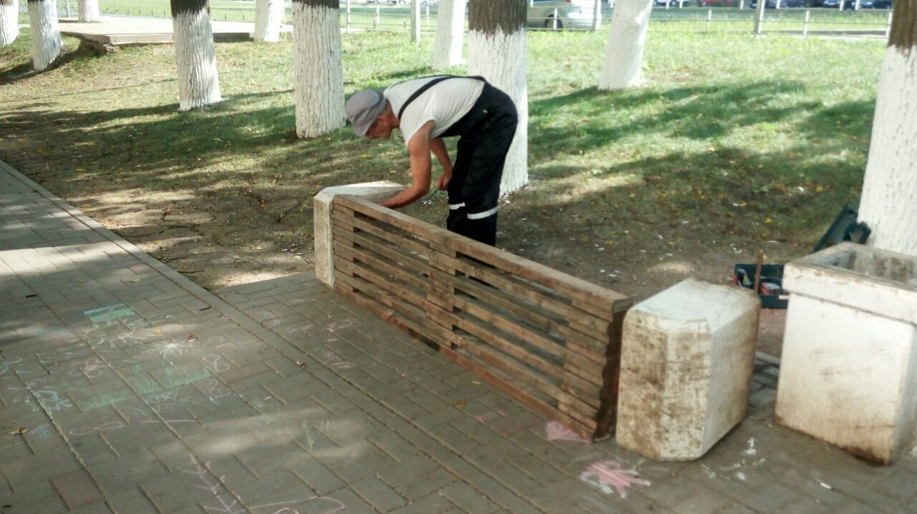 Жители избирательного округа № 19 провели санитарную пятницу на аллее вдоль ул. Им. Героя А.А. Аверкиева