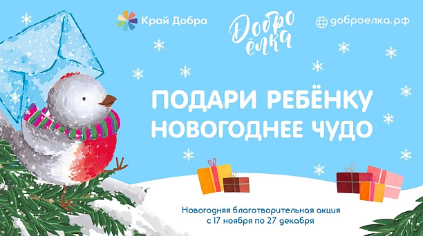 Жители Краснодара могут поучаствовать в краевой благотворительной акции «Доброёлка»