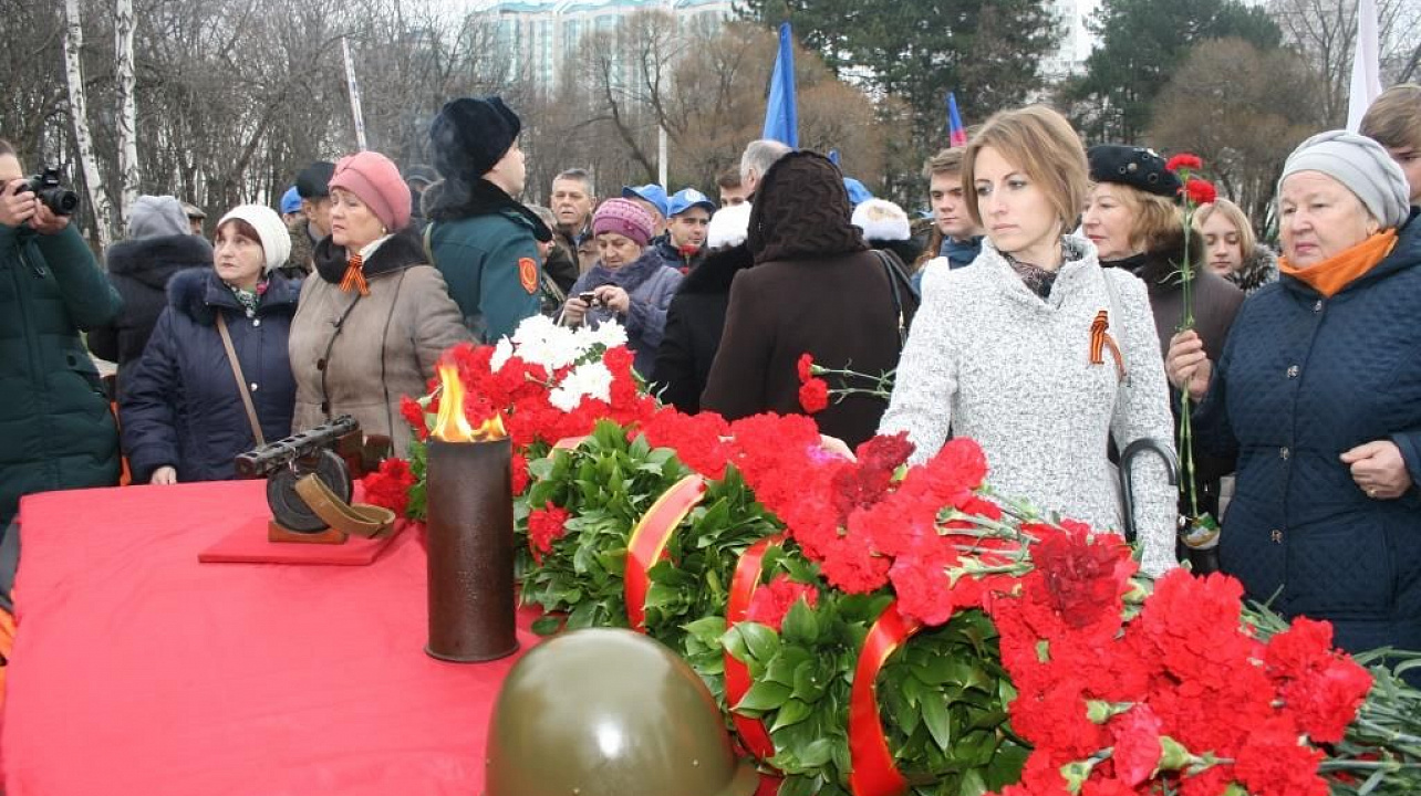 Жители Прикубанского округа приняли участие в открытии патриотического месячника