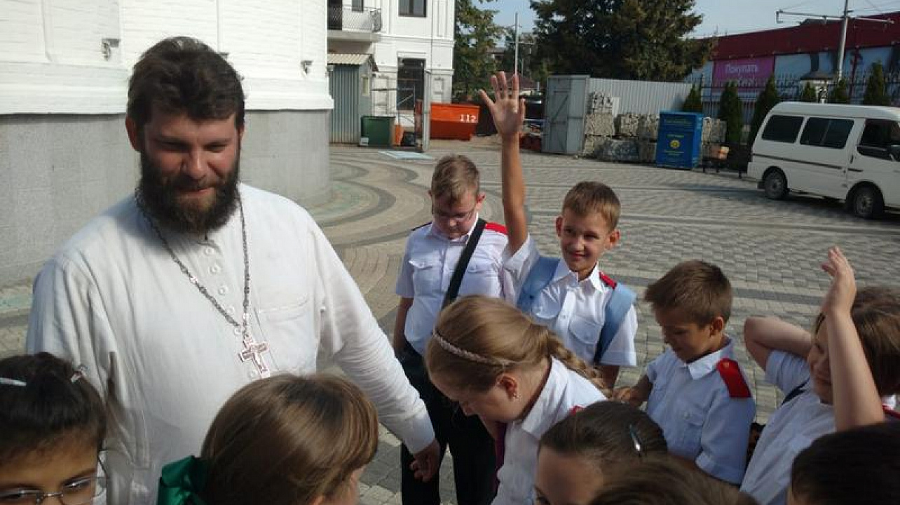 Казачата посетили Свято-Сергиевский храм